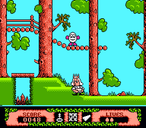 Fantastic Adventures of Dizzy Green (NES Hack) screenshot