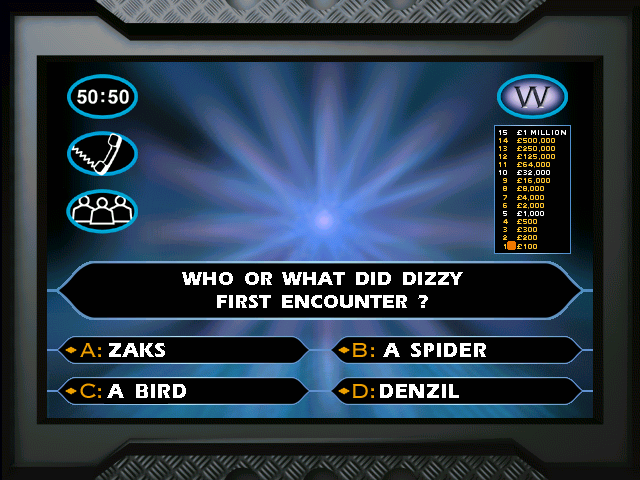 Who Wants to be a Dizzy Millionaire? (Demo) screenshot