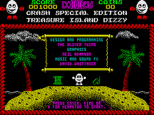 Treasure Island Dizzy: Crash Special Edition artwork