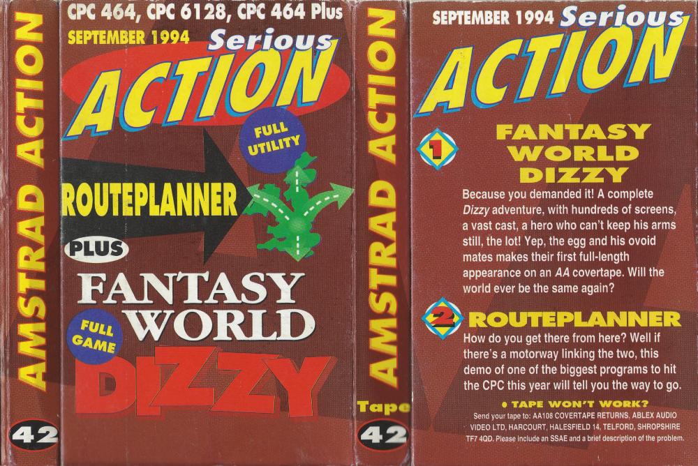 Amstrad Action (Sep 1994) - Front