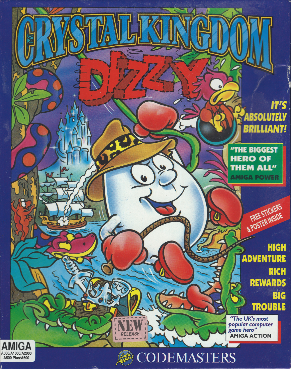 Crystal Kingdom Dizzy - Amiga Front