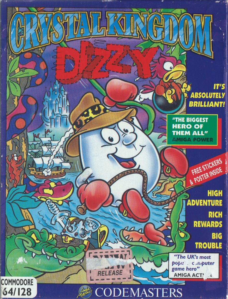 Crystal Kingdom Dizzy - C64 Front