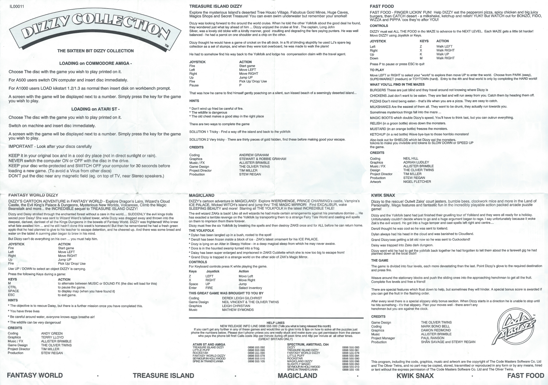 Dizzy Collection - 16-bit Instructions