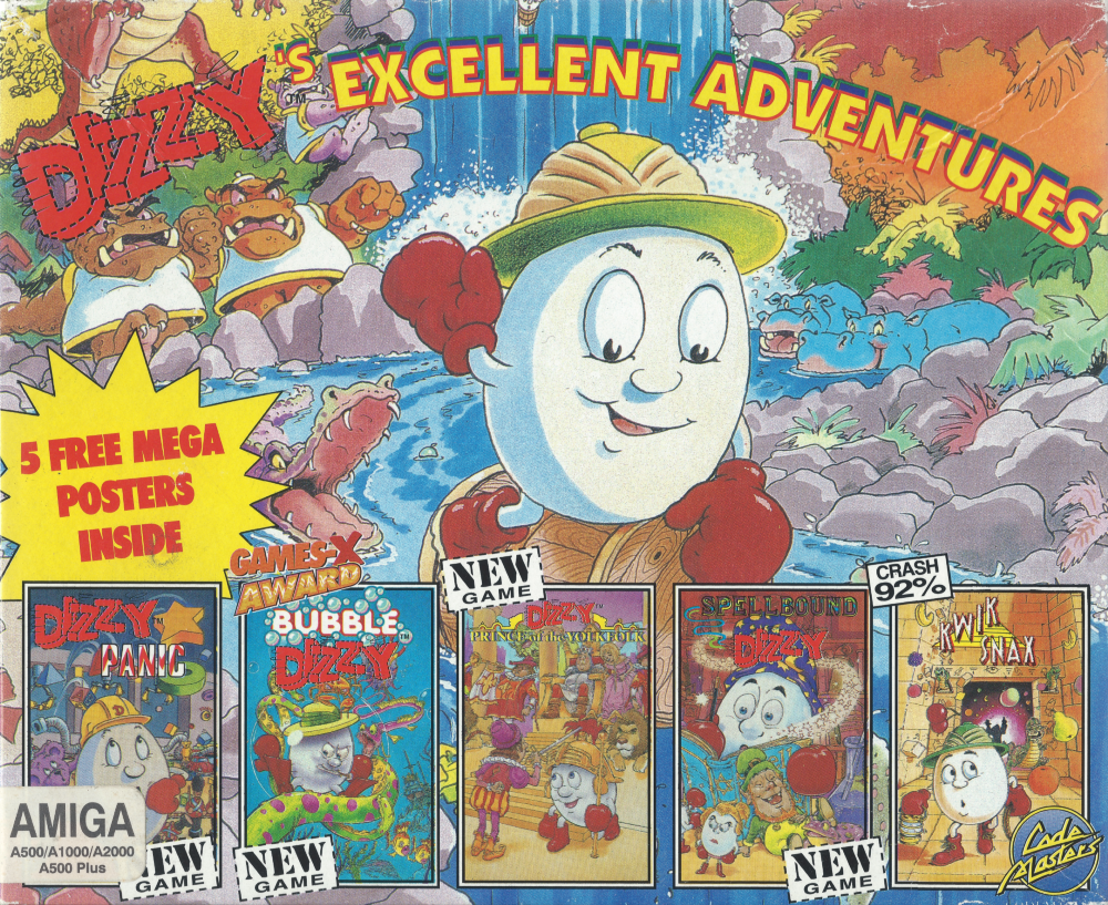 Dizzy's Excellent Adventures - Amiga Front