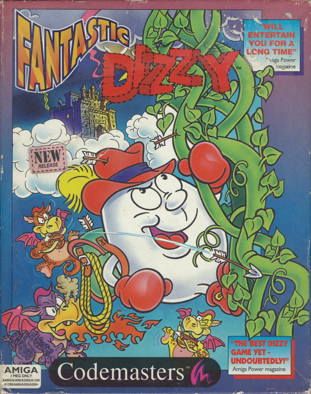 Fantastic Dizzy - Amiga Front