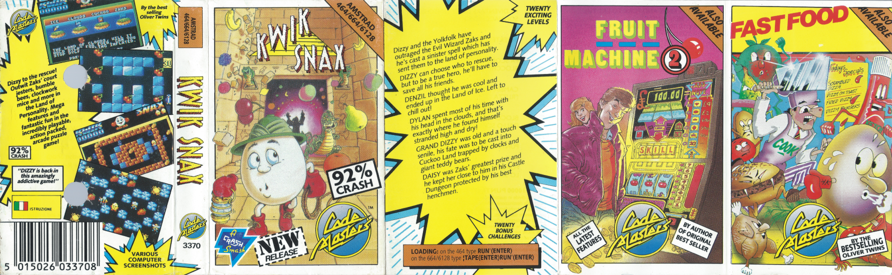 Kwik Snax - Amstrad Front