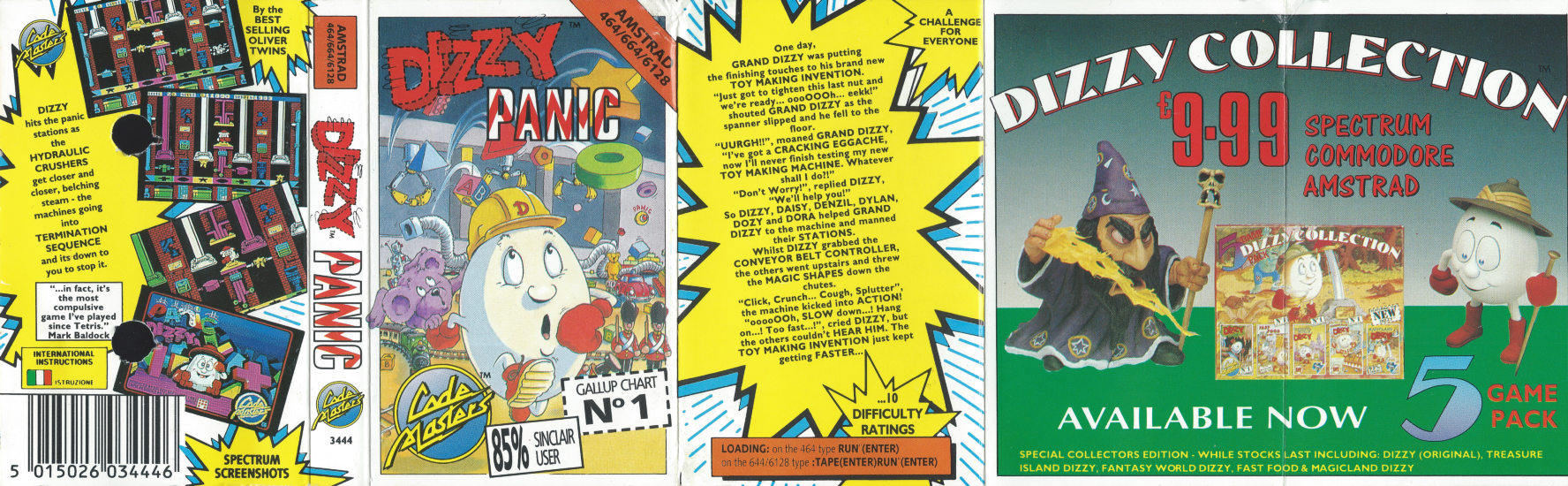 Dizzy Panic - Amstrad Front