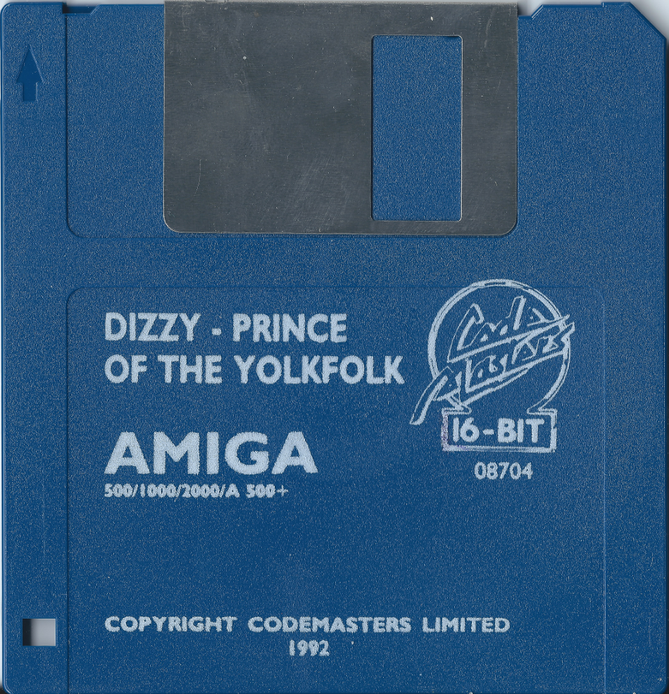 Dizzy - Prince Of The Yolkfolk - Amiga Disk