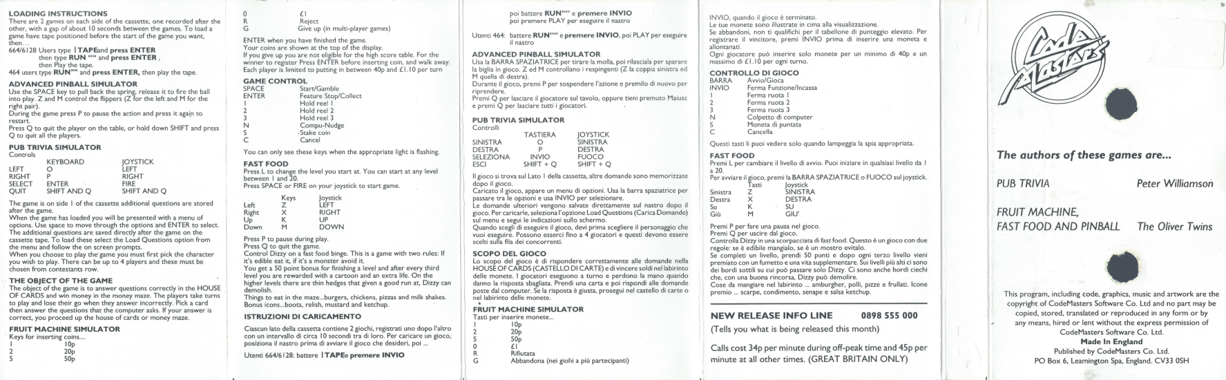 Quattro Coin Ops - Amstrad Back