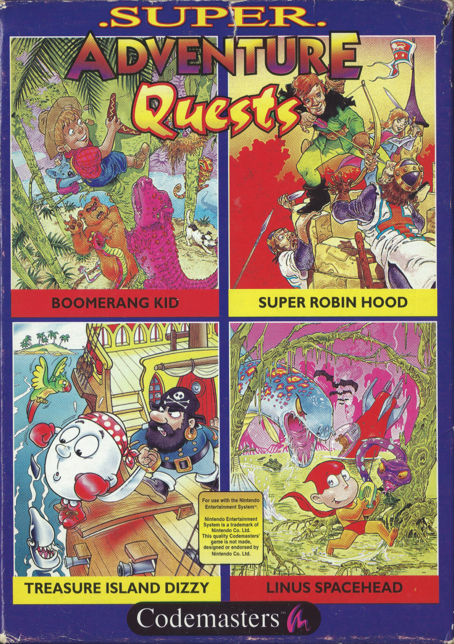 Super Adventure Quests - NES Front