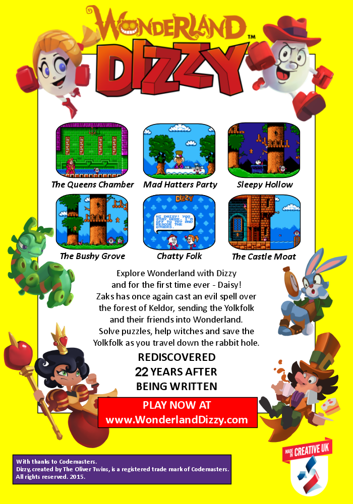 Wonderland Dizzy - NES Back