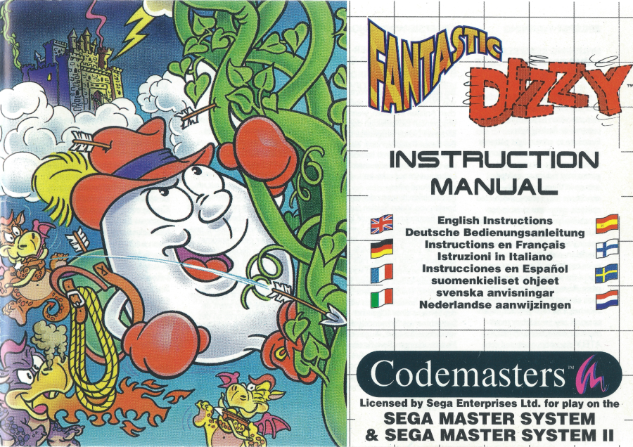 FantasticDizzy_SEGAMasterSystem_Manual-Front