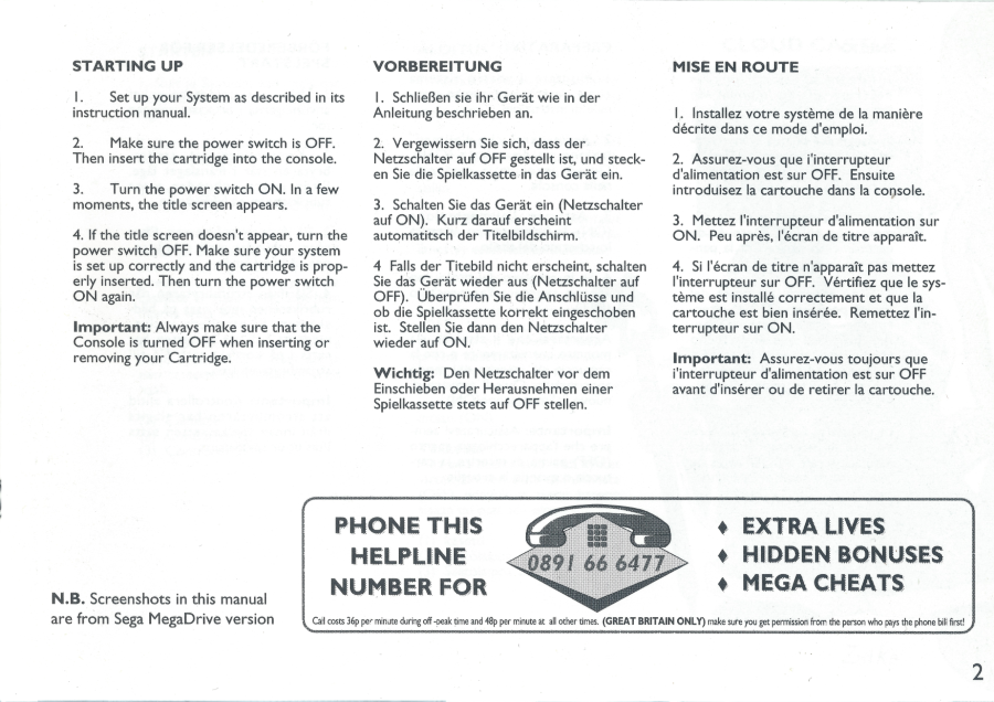 FantasticDizzy_SEGAMasterSystem_Manual-Page02