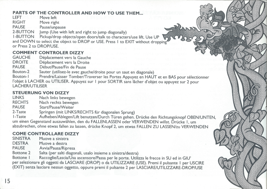 FantasticDizzy_SEGAMasterSystem_Manual-Page15