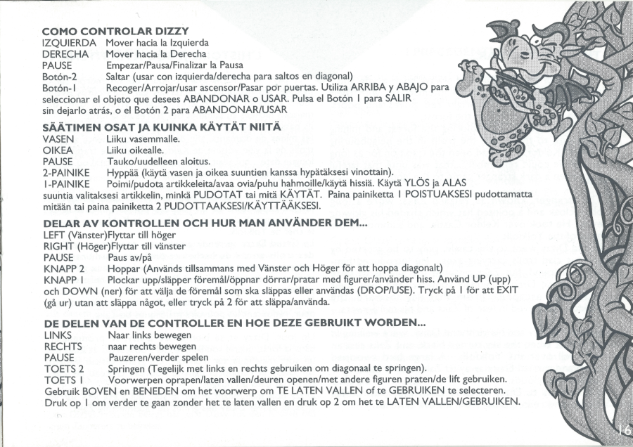 FantasticDizzy_SEGAMasterSystem_Manual-Page16