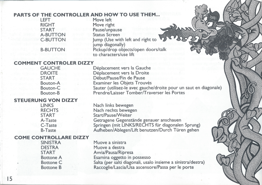 FantasticDizzy_SEGAMegaDrive_Manual-Page15