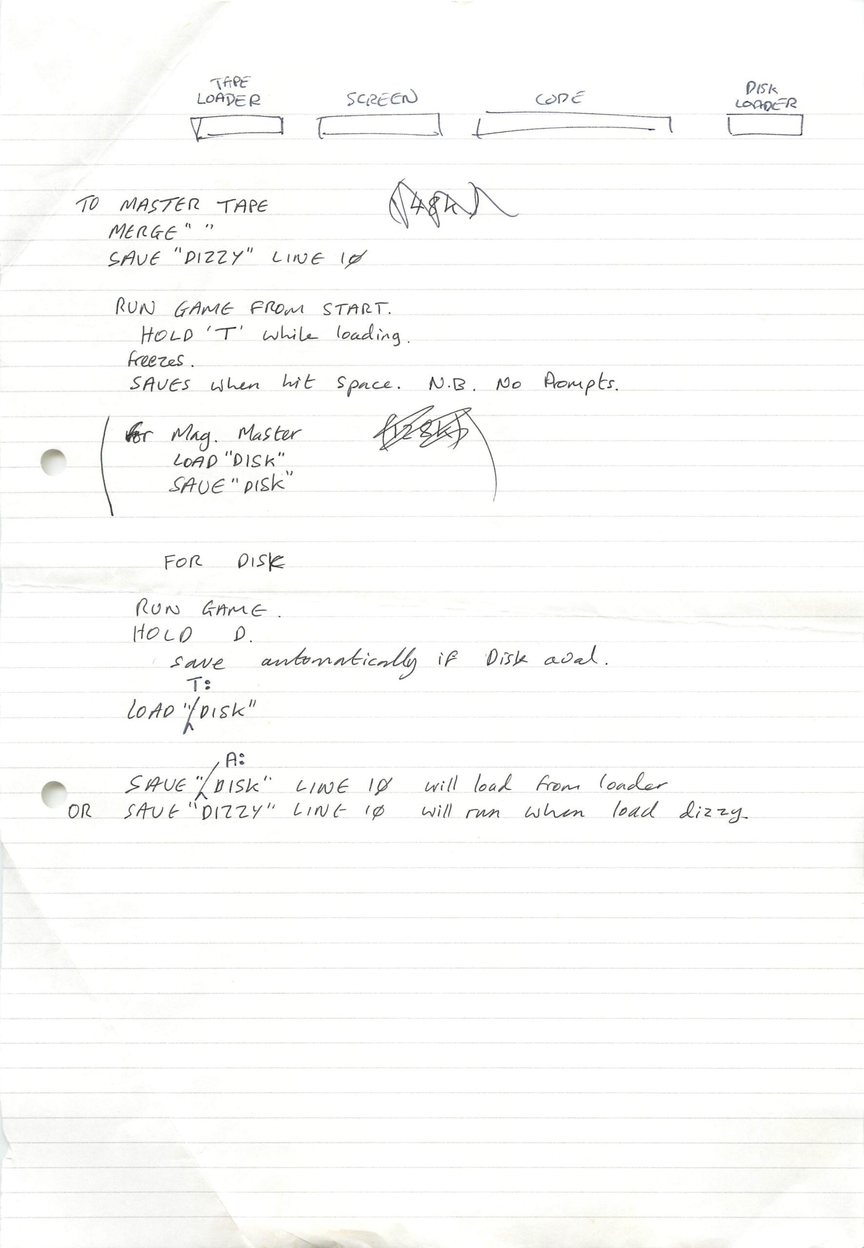 Dizzy TUCA - Crash Demo Notes #3
