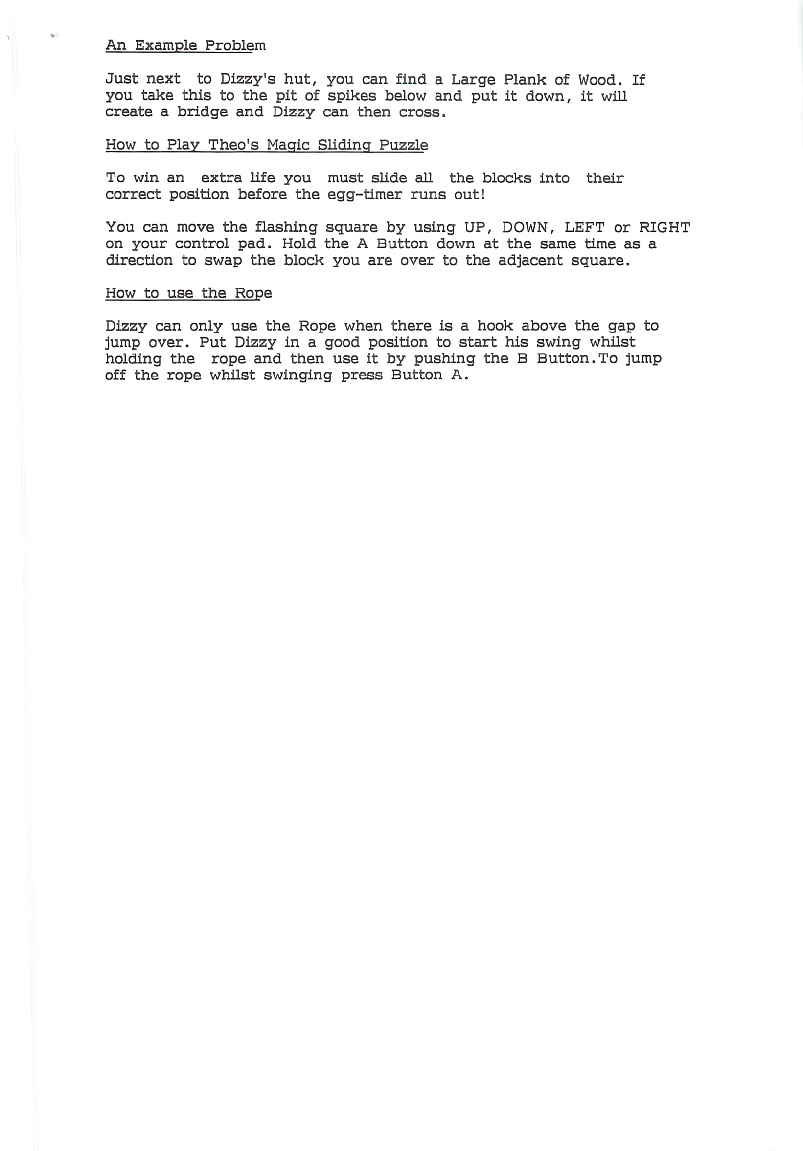 Fantastic Dizzy - Notes #2