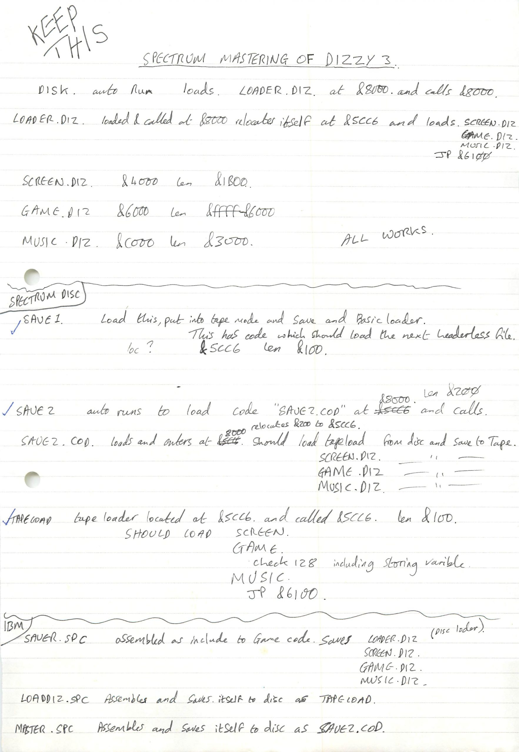 Fantasy World Dizzy - Notes #1