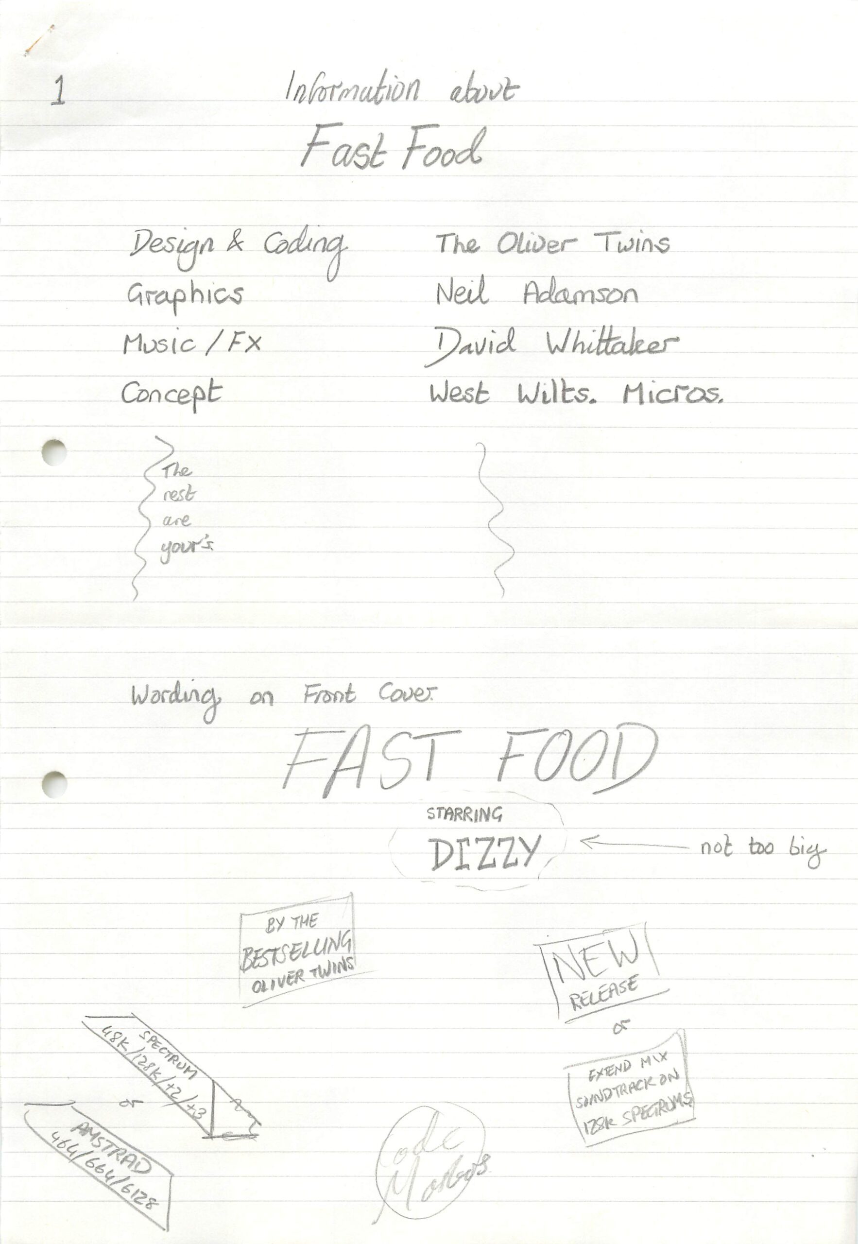 Fast Food - Notes #1