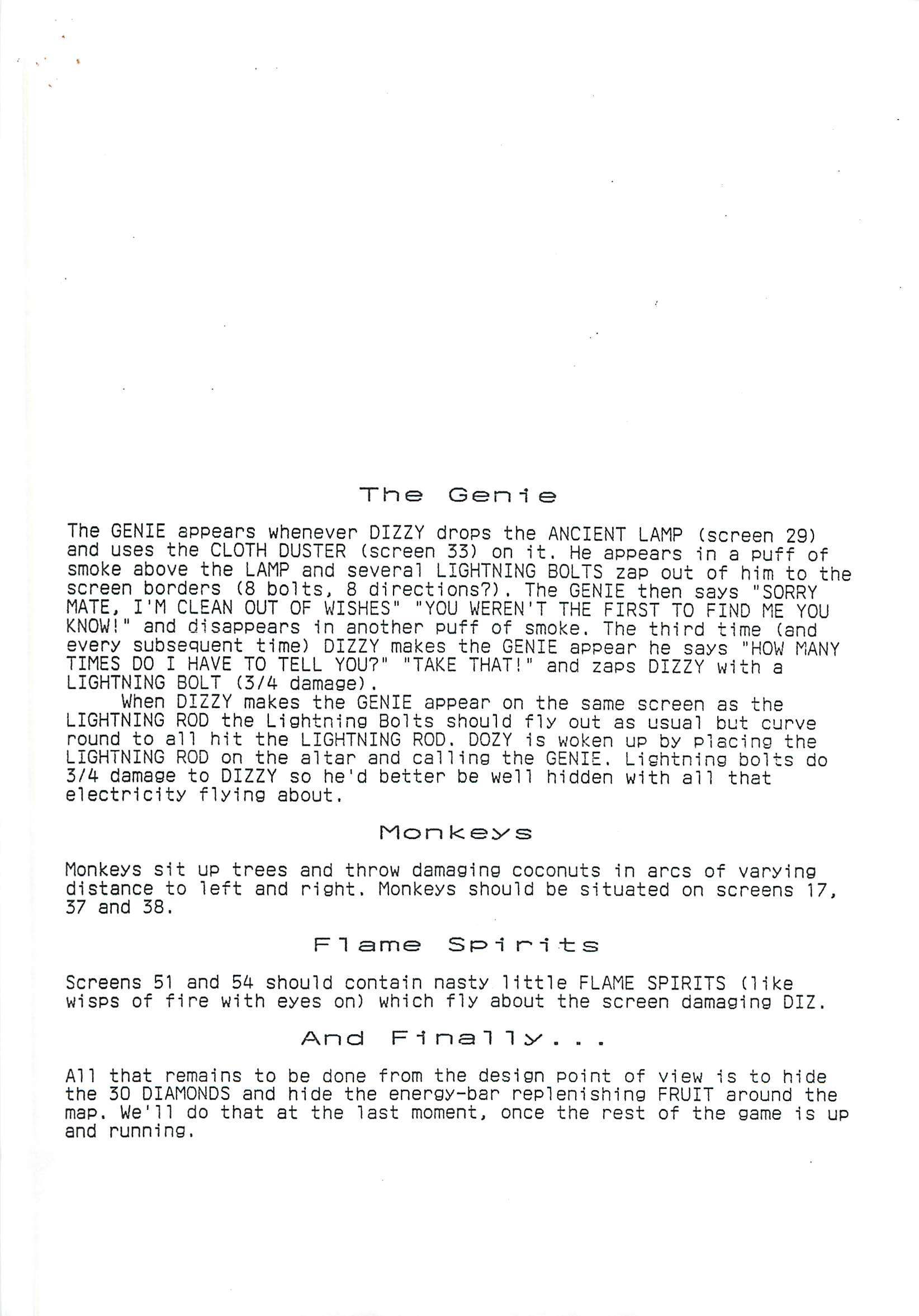 Magicland Dizzy - Notes #1