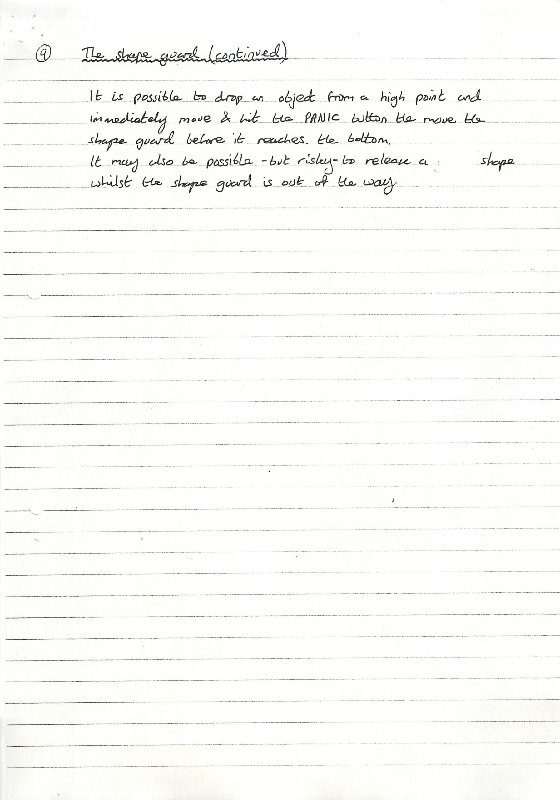 Panic Dizzy - Notes #8