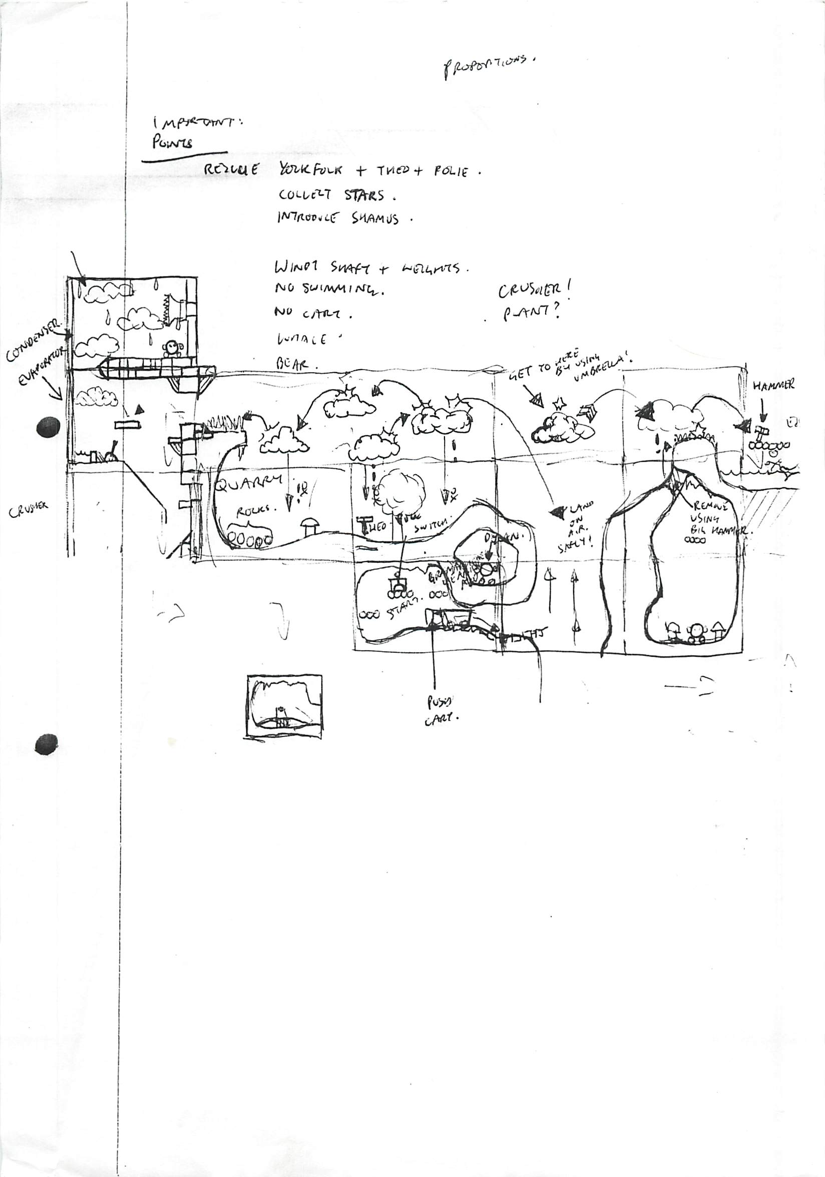 Spellbound Dizzy Lite - Early Drawn Map #1
