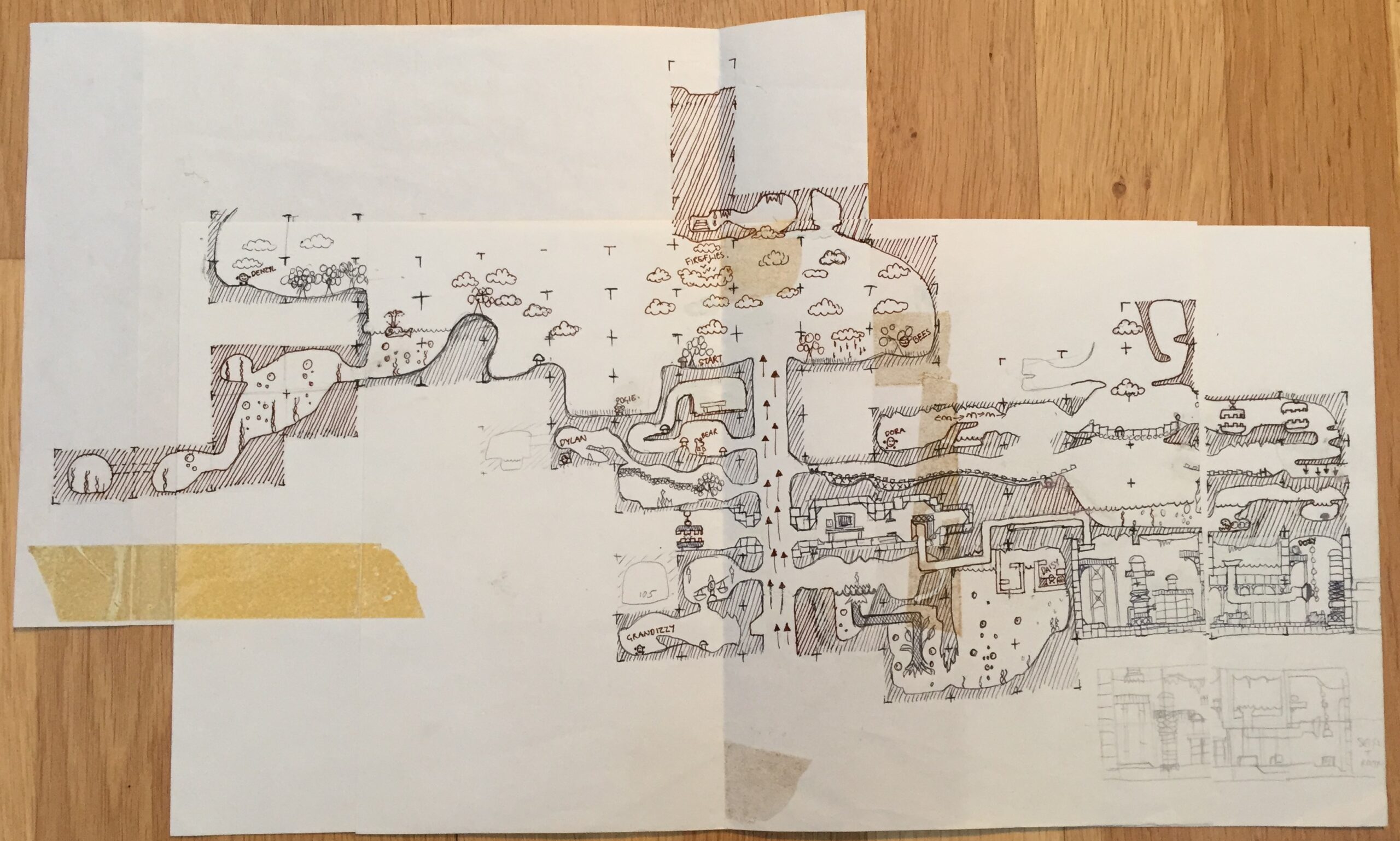 Spellbound Dizzy - Drawn Map