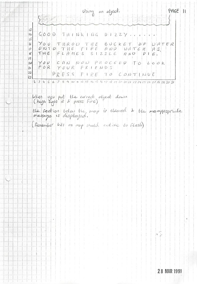 Spellbound Dizzy - Early Ideas #11