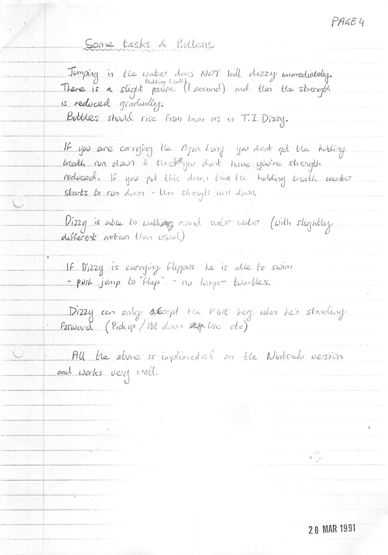 Spellbound Dizzy - Early Ideas #4