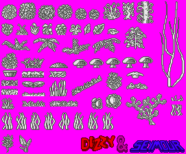 Sprite Sheet: Dizzy And Seymour - Game - Nature